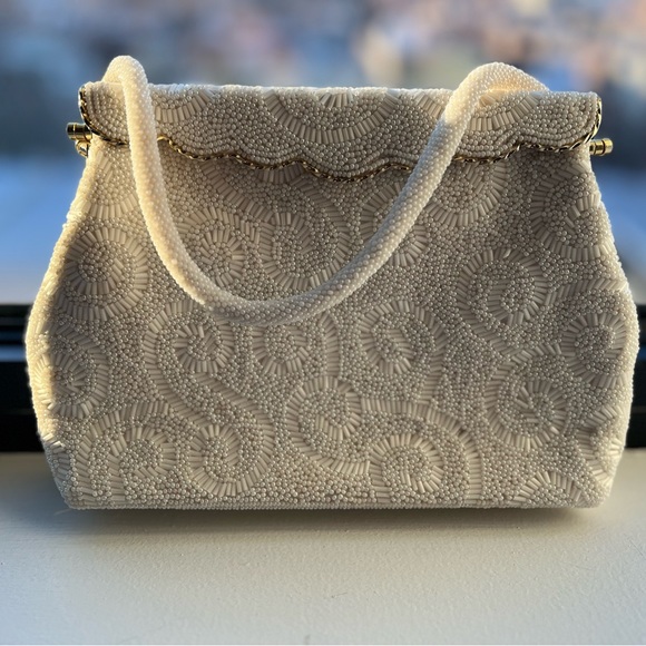 Vintage 50s beaded purse - Picture 1 of 3